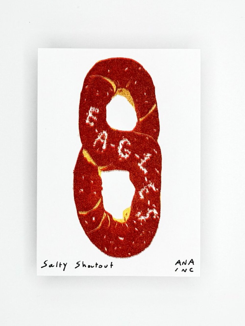 Ana Inciardi Philadelphia Eagles Salty Shoutout Mini Art Print